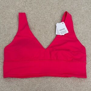 lululemon athletica V-Neck Seamless Align Sports Bralette in Lip Gloss NWT
